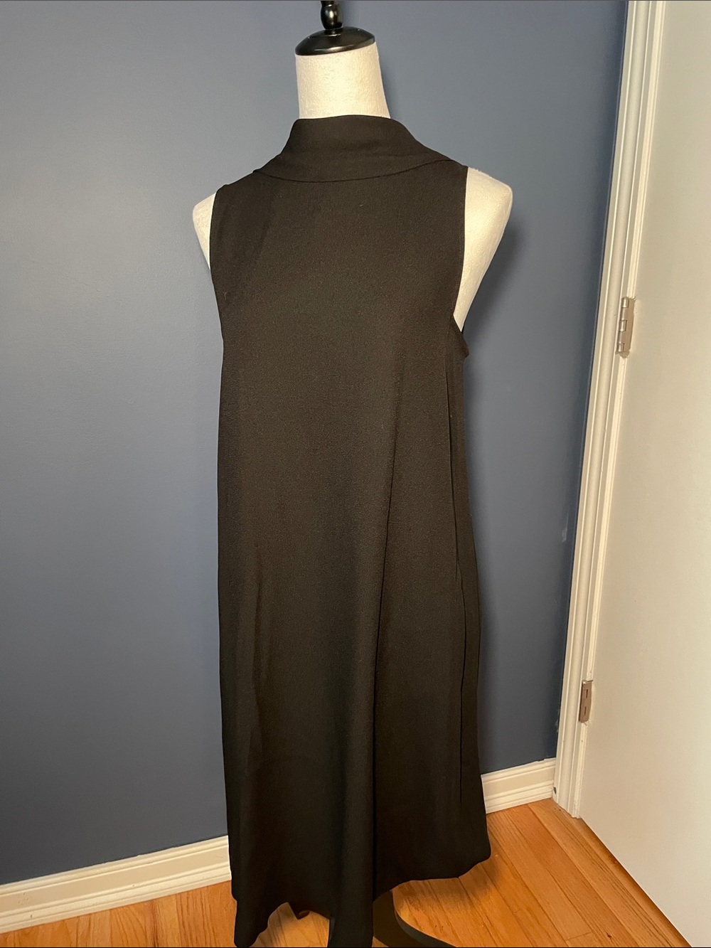 Adrienne Vittadini Sleeveless Black Shift Dress